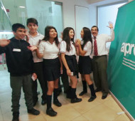 Los alumnos participantes del evento durante su visita a la SBIF