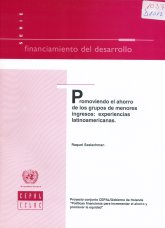 Imagen de la cubierta de Promoviendo el ahorro de los grupos de menores ingresos: experiencias latinoamericanas