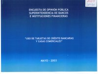 Imagen de la cubierta de Uso de tarjetas de crédito bancarias y casas comerciales