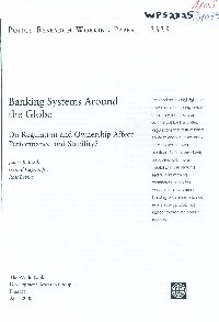 Imagen de la cubierta de Banking systems around the globe: do regulation and ownership affect the performance and stability?