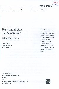 Imagen de la cubierta de Bank regulation and supervision : what works best