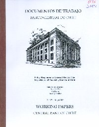 Imagen de la cubierta de Policy responses to external shocks: The experiences of Australia, Brazil and Chile