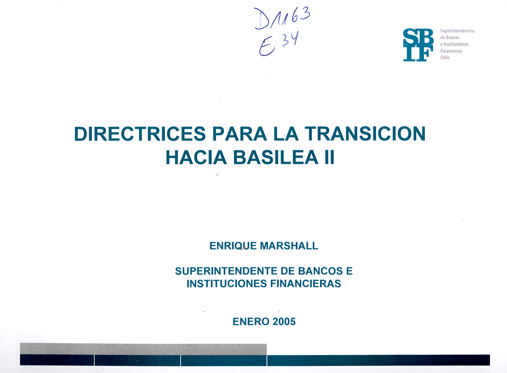 Imagen de la cubierta de Directrices para la transición hacia Basilea II
