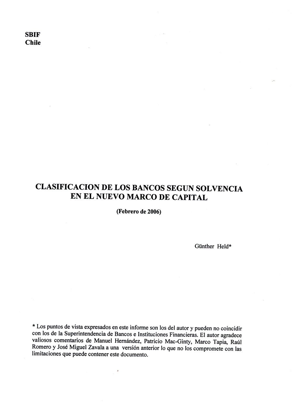 Imagen de la cubierta de Clasificaci&oacute;n de los bancos seg&uacute;n solvencia en el nuevo marco de capital