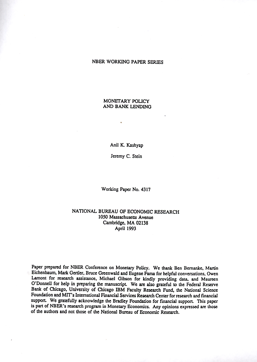 Imagen de la cubierta de Monetary policy and bank lending