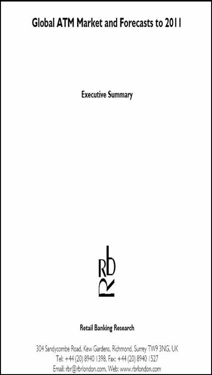 Imagen de la cubierta de Global ATM market and forecasts to 2011