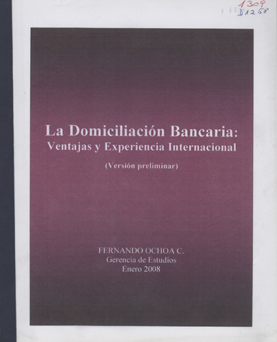 Imagen de la cubierta de La domiciliación bancaria: