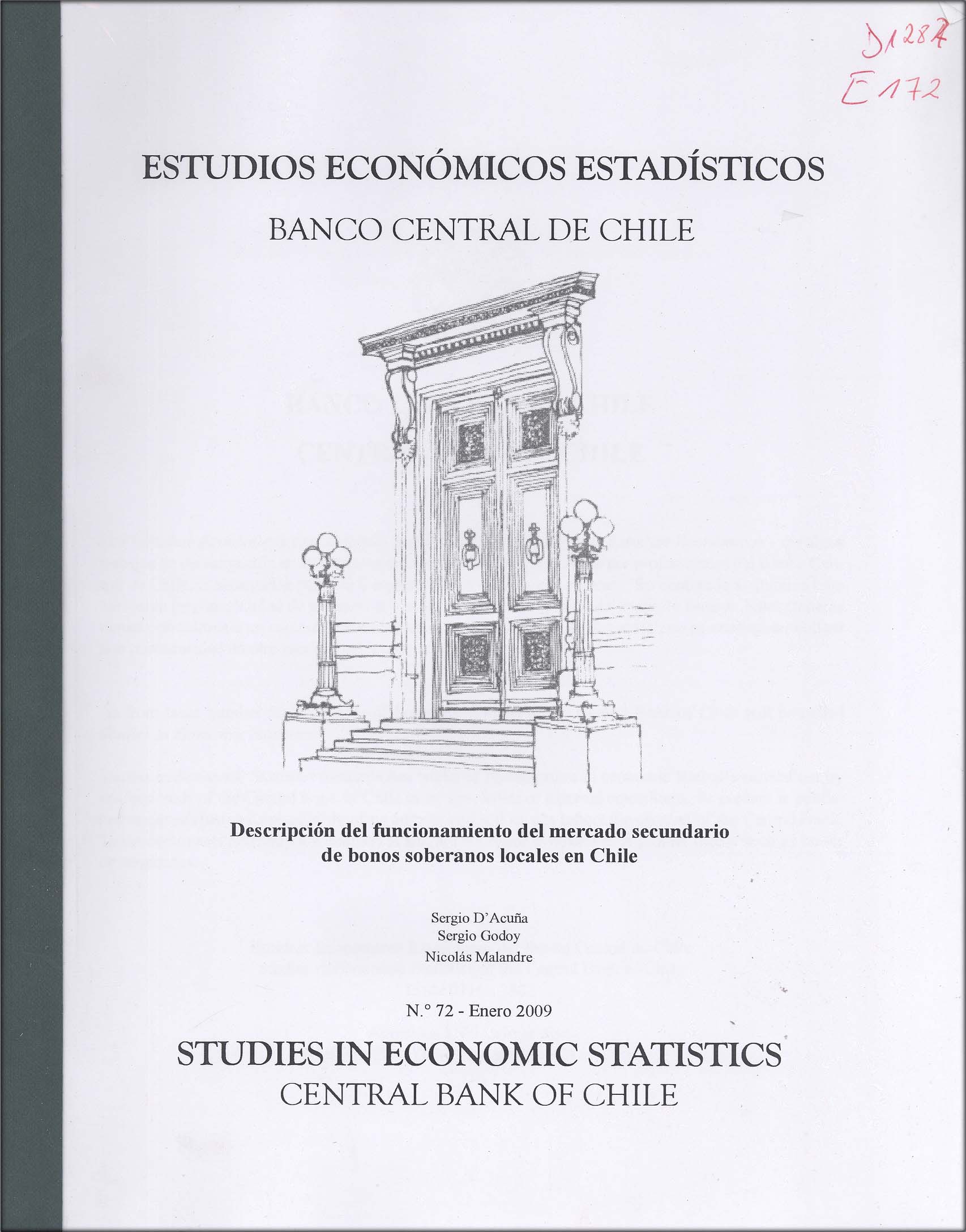 Imagen de la cubierta de Descripci&oacute;n del funcionamiento del mercado secundario de bonos soberanos locales en Chile