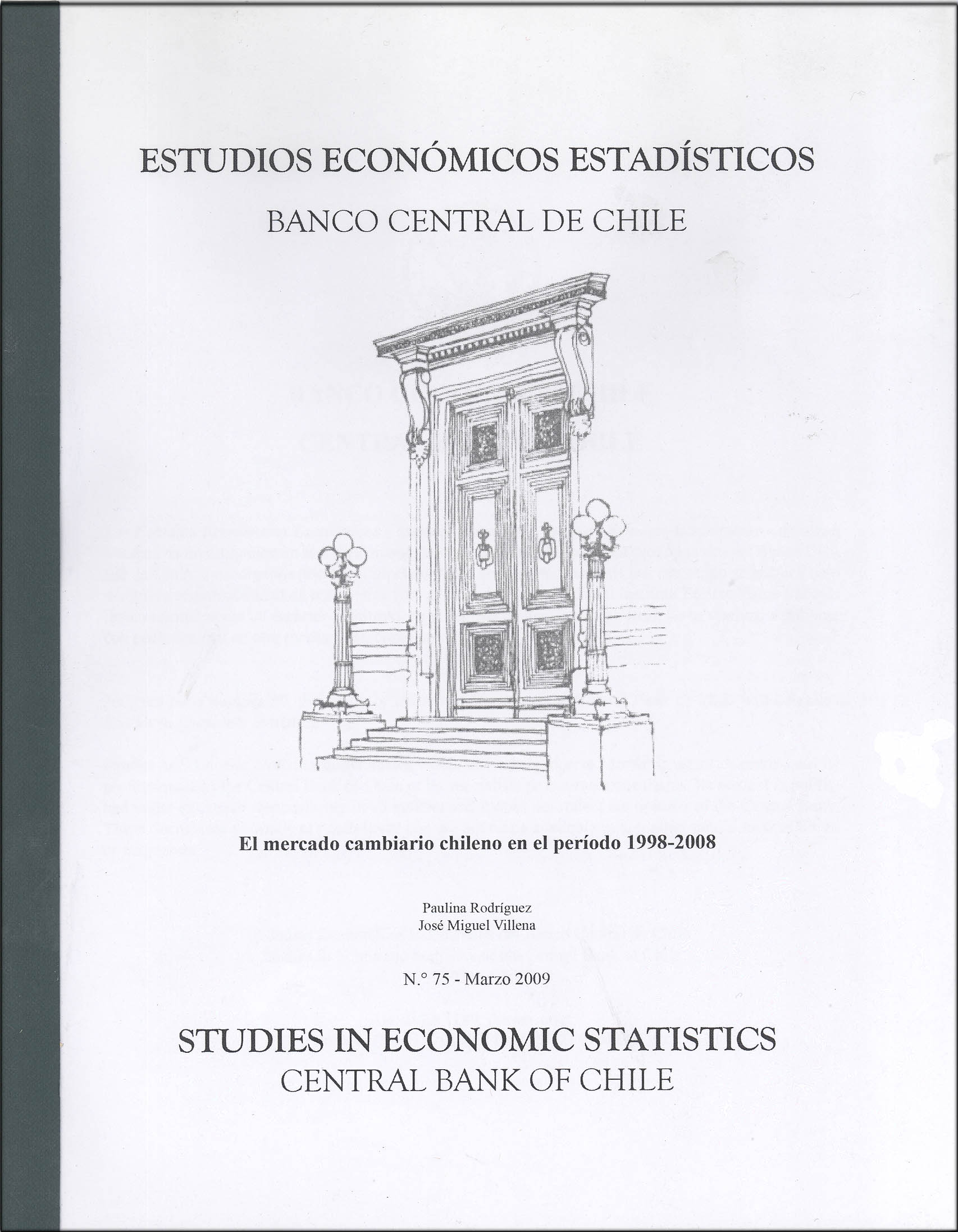Imagen de la cubierta de El mercado cambiario chileno en el período 1998-2008