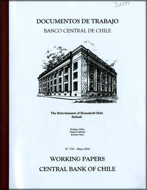 Imagen de la cubierta de The determinants of household debt default