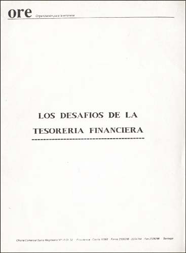 Imagen de la cubierta de Los desaf&iacute;os de la Tesorer&iacute;a financiera