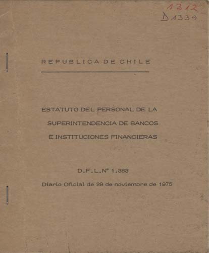 Imagen de la cubierta de Estatuto del personal de la Superintendencia de Bancos e Instituciones Financieras