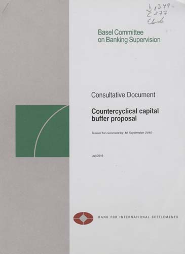 Imagen de la cubierta de Countercyclical capital buffer proposal - consultative document
