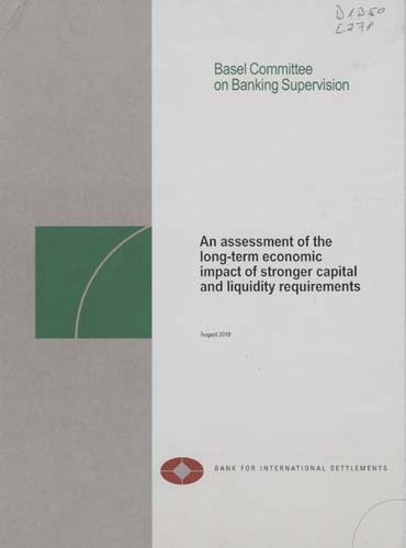 Imagen de la cubierta de An assessment of the long-term economic impact of stronger capital and liquidity requirement