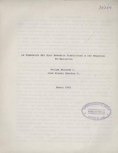 Imagen de la cubierta de La expansión del giro bancario tradicional a los negocios no-bancarios