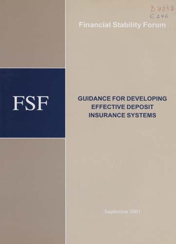 Imagen de la cubierta de Guidance for developing effective deposit insurance systems