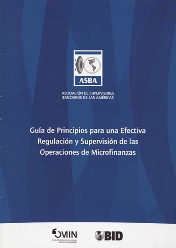 Imagen de la cubierta de Guía de principios para una efectiva regulación y supervisipon de las operaciones de microfinanzas