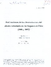 Imagen de la cubierta de Estimaciones de los determinantes del ahorro voluntario de los hogares en Chile