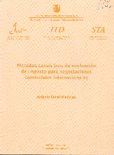 Imagen de la cubierta de M&eacute;todos casu&iacute;sticos de evaluaci&oacute;n de impacto para negociaciones comerciales internacionales.