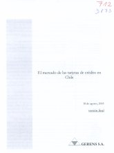 Imagen de la cubierta de El mercado de las tarjetas de cr&eacute;dito en Chile