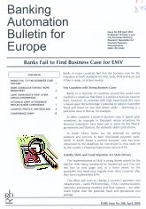 Imagen de la cubierta de Banks fail to find business case for EMV