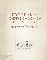 Imagen de la cubierta de Un modelo computable de equilibrio general para una econom&iacute;a peque&ntilde;a y abierta bajo restricci&oacute;n de liquidez