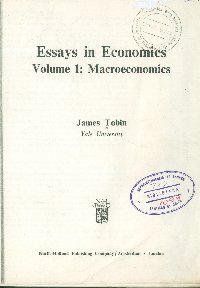 Imagen de la cubierta de Essays in economics.