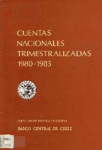 Imagen de la cubierta de Cuentas nacionales trimestralizadas.
