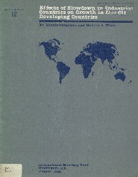 Imagen de la cubierta de Effects of slowdown in industrial countries on growth in non-oil devepoling countries