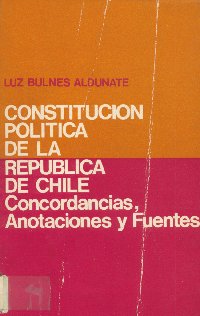 Imagen de la cubierta de Constitución política de la República de Chile.