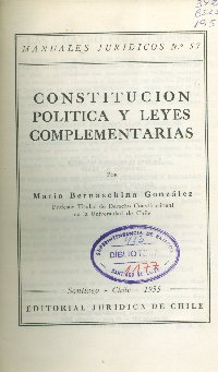 Imagen de la cubierta de Constituci&oacute;n pol&iacute;tica y leyes complementarias