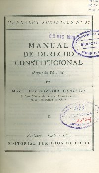 Imagen de la cubierta de Manual de derecho constitucional