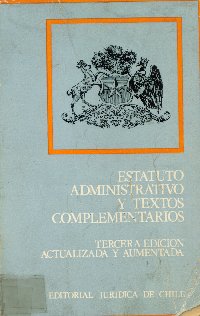 Imagen de la cubierta de Estatuto administrativo y textos complementarios