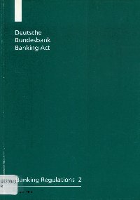 Imagen de la cubierta de Banking act