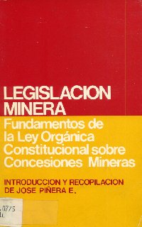 Imagen de la cubierta de Legislaci&oacute;n minera.