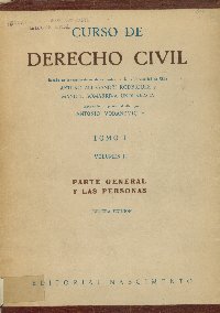 Imagen de la cubierta de Curso de derecho civil