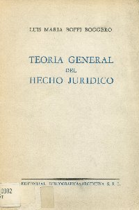 Imagen de la cubierta de Teoría general del hecho jurídico