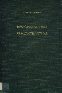 Imagen de la cubierta de Responsabilidad precontractual.