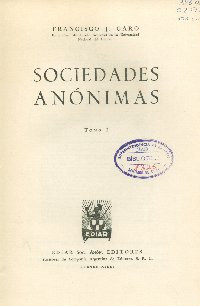 Imagen de la cubierta de Sociedades an&oacute;nimas