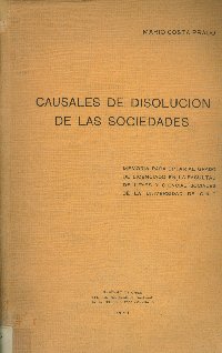 Imagen de la cubierta de Causales de disolución de las sociedades