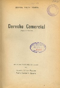 Imagen de la cubierta de Derecho comercial