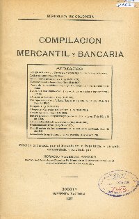 Imagen de la cubierta de Compilación mercantil y bancaria