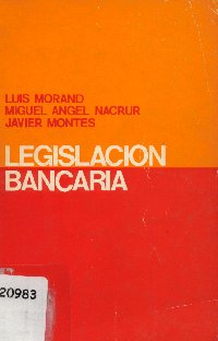 Imagen de la cubierta de Legislación bancaria