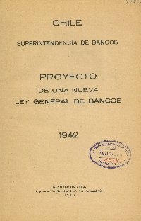 Imagen de la cubierta de Proyecto de una nueva ley general de bancos