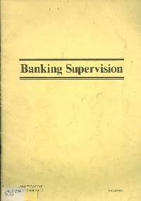 Imagen de la cubierta de Banking supervision
