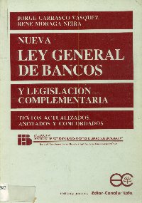 Imagen de la cubierta de Nueva ley general de bancos y legislaci&oacute;n complementaria.