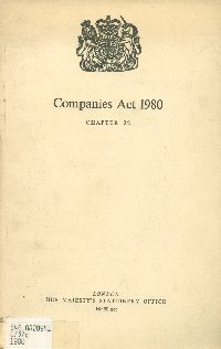 Imagen de la cubierta de Companies act 1980.