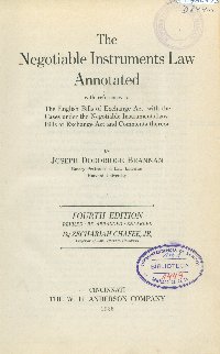 Imagen de la cubierta de The negotiable instrument law annotated