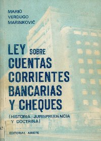 Imagen de la cubierta de Ley sobre cuentas corrientes bancarias y cheques.