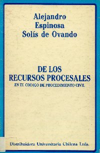Imagen de la cubierta de De los recursos procesales.